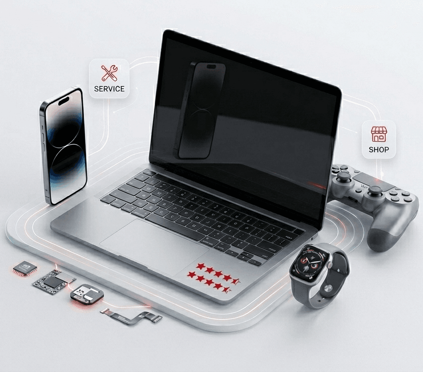 NISSI COMPUTER – Geräteübersicht: Laptop, Smartphone, Konsole, Smartwatch